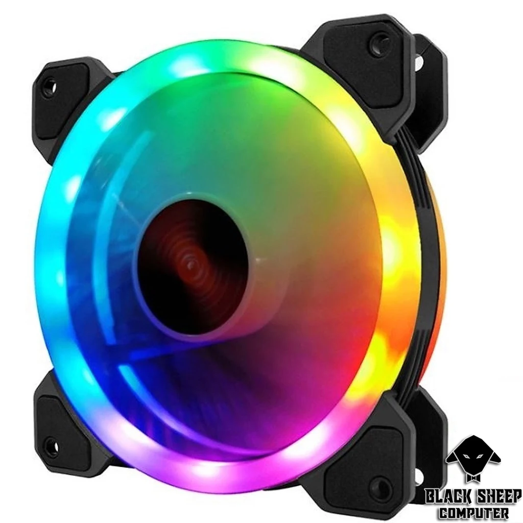 Fan Coolmoon V1 RGB Triple Pack - Black - RGB - New