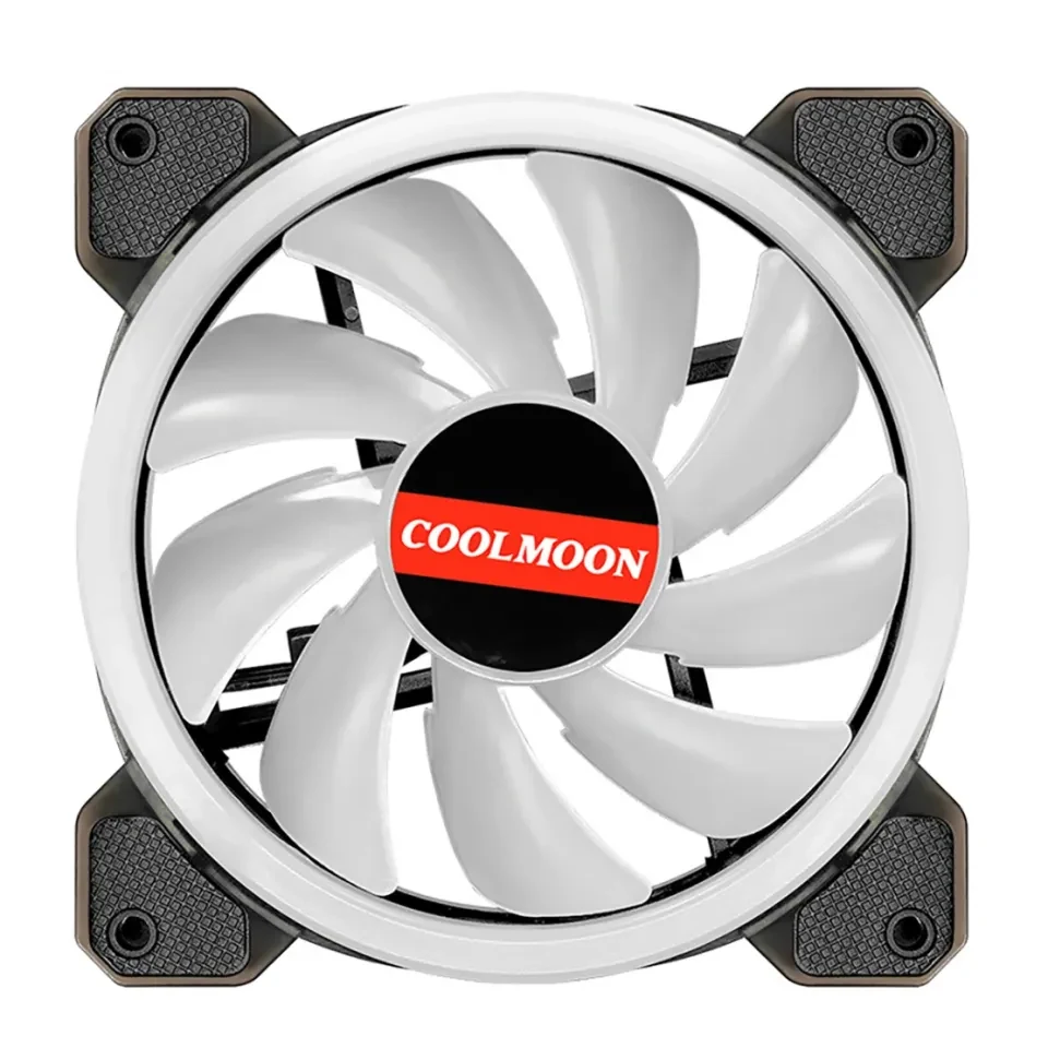 Fan Coolmoon V1 RGB Triple Pack - White - RGB - New