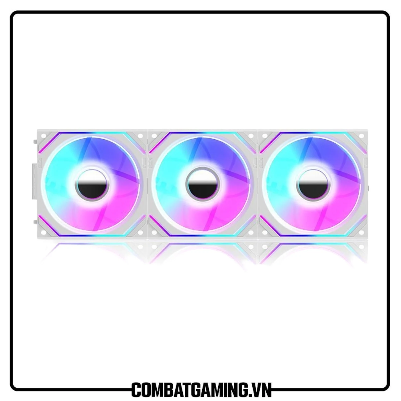 Fan Coolmoon WF1 RGB 5 Fan Pack - White - RGB - New