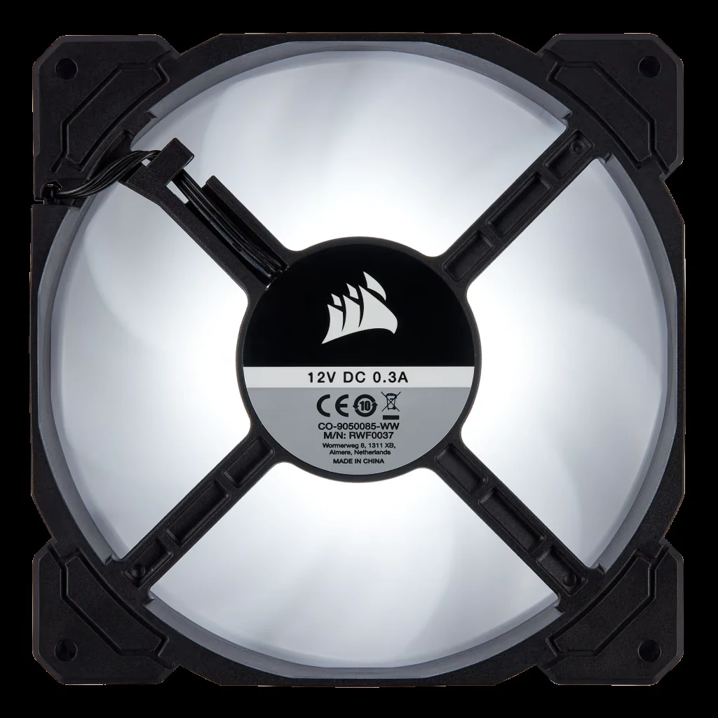 Fan Corsair AF140 LED White - Black/White - LED - New