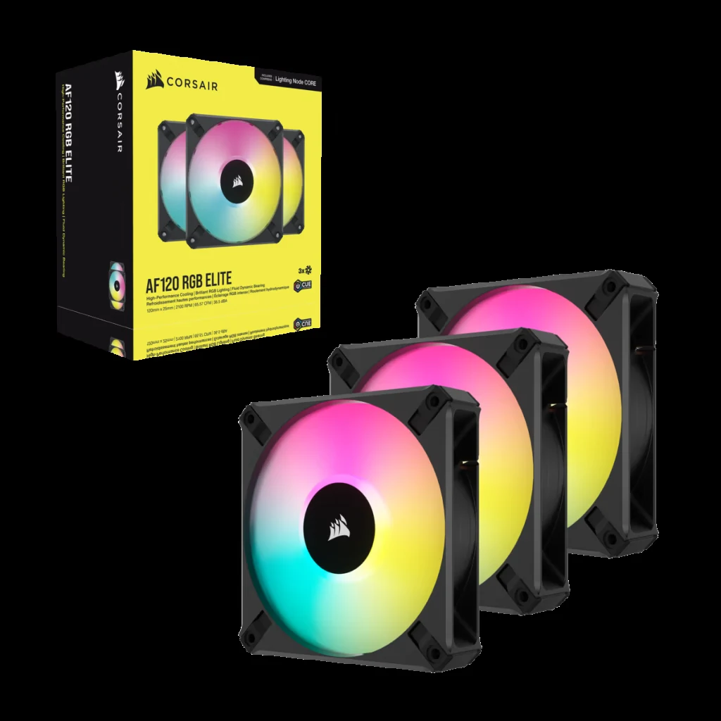 Fan Corsair iCUE AF120 RGB ELITE Triple Pack - Black - ARGB - New