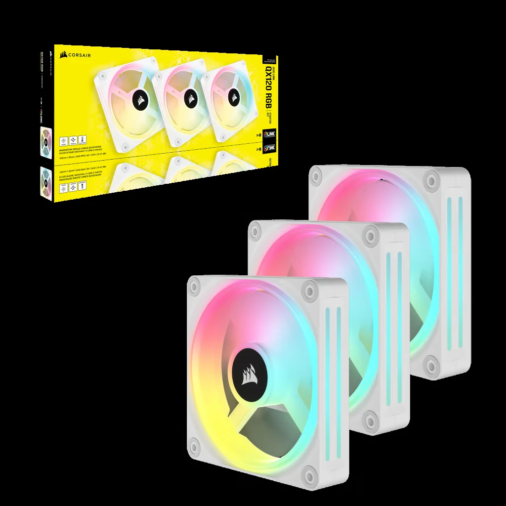 Fan Corsair iCUE LINK QX120 RGB - White - ARGB - New