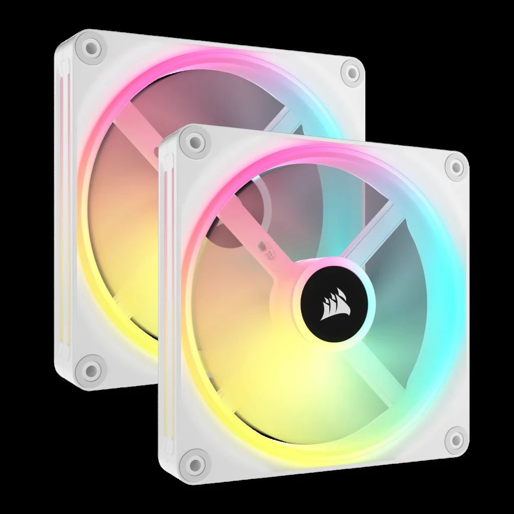 Fan Corsair iCUE LINK QX140 RGB Starter Kit Dual Pack - White - ARGB - New