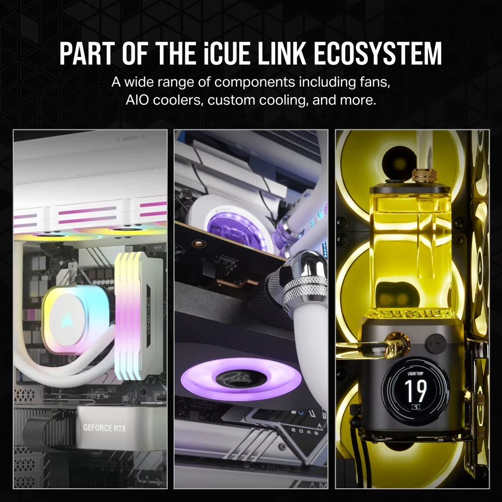 Fan Corsair iCUE LINK QX140 RGB Starter Kit Dual Pack - White - ARGB - New