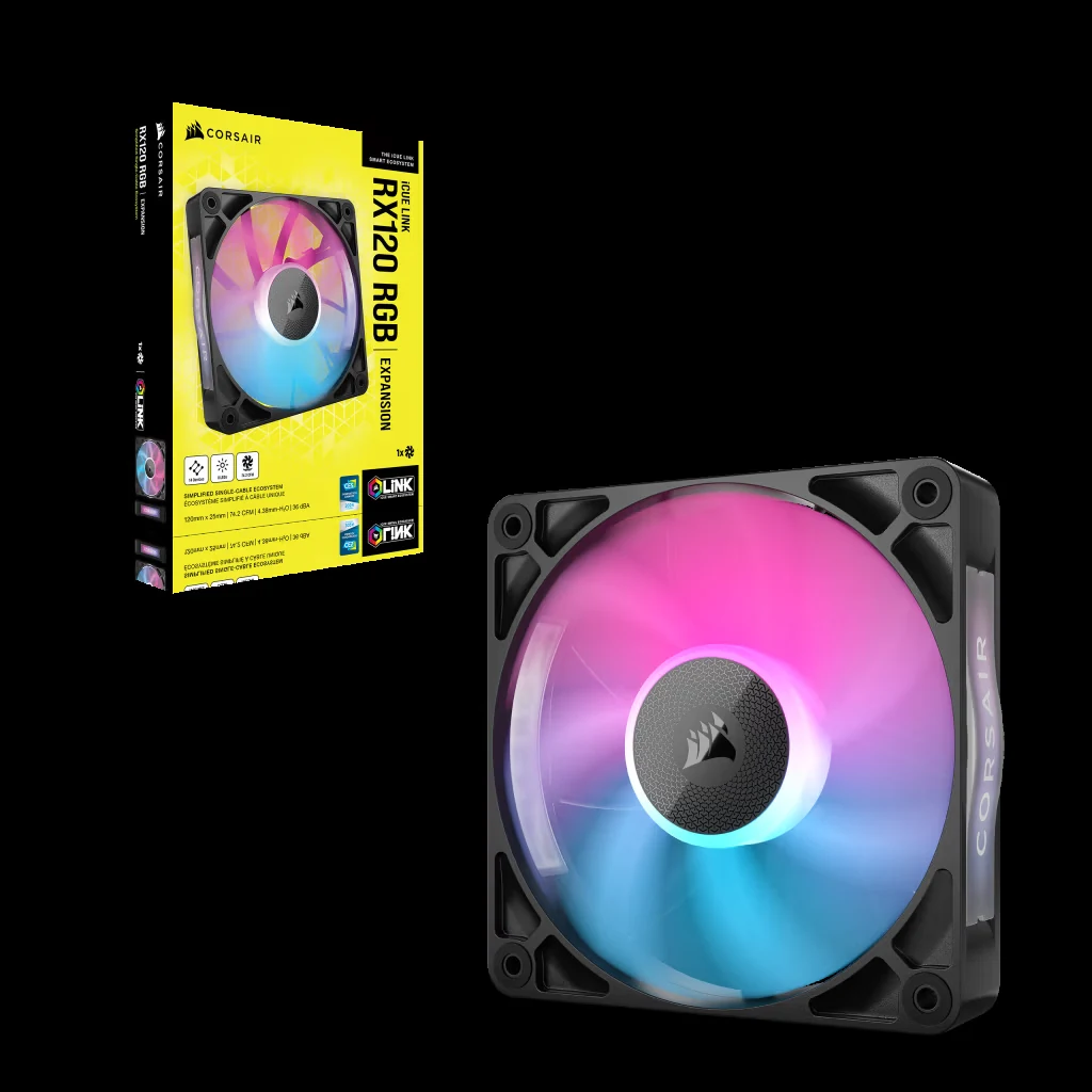 Fan Corsair iCUE LINK RX120 - Black - PWM - New