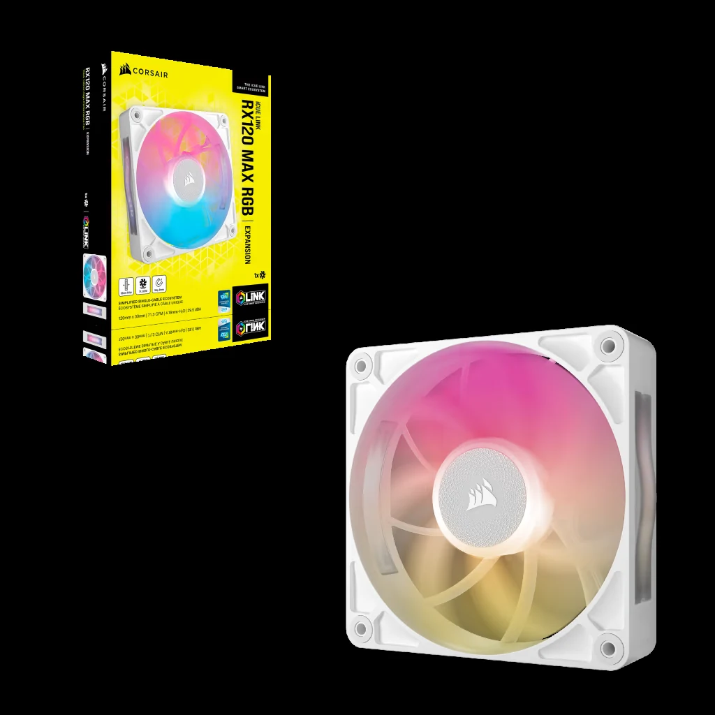 Fan Corsair iCUE LINK RX120 MAX RGB - White - ARGB - New