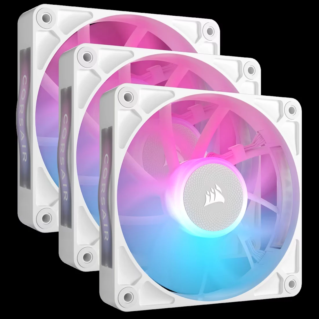 Fan Corsair iCUE LINK RX120 RGB Starter Kit Triple Pack - White - ARGB - New