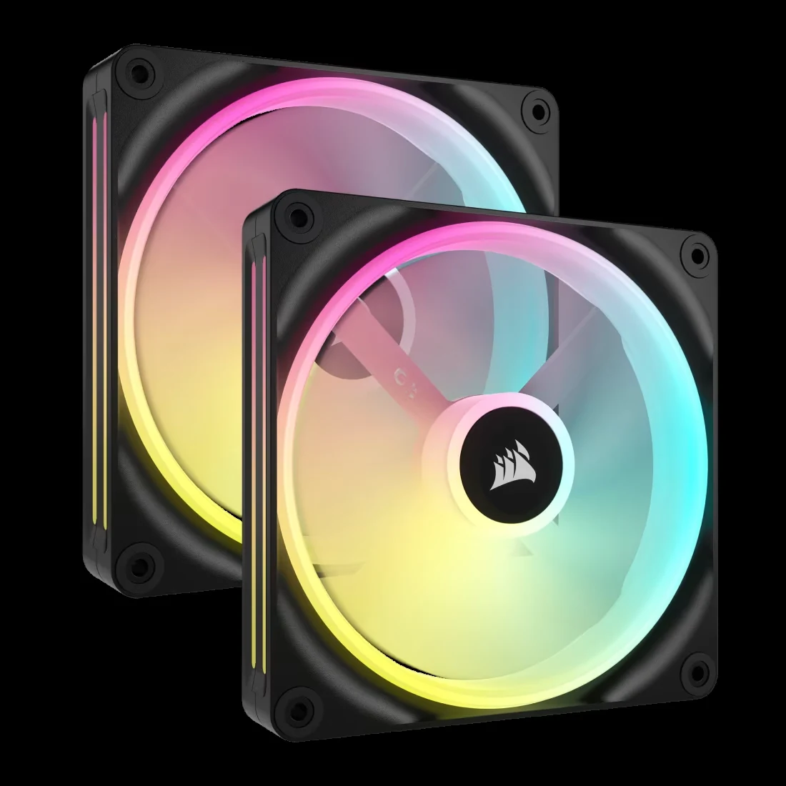 Fan Corsair iCUE LINK RX140 RGB Starter Kit Dual Pack - Black - ARGB - New