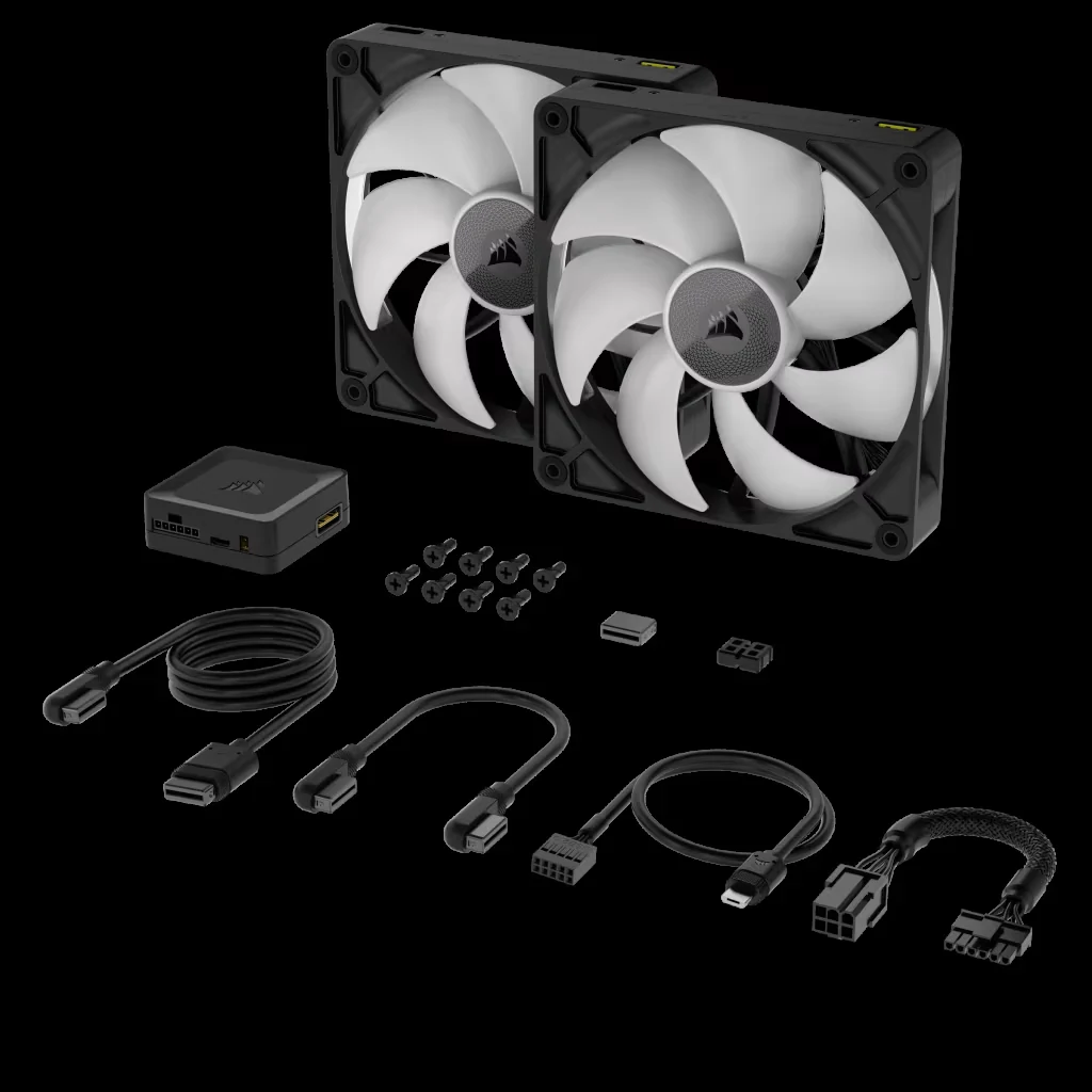 Fan Corsair iCUE LINK RX140 Starter Kit Dual Pack - Black - PWM - New