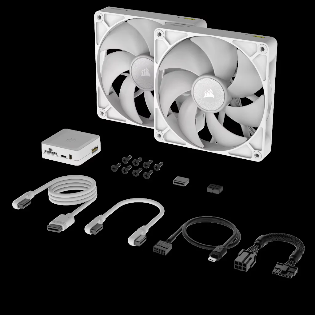 Fan Corsair iCUE LINK RX140 Starter Kit Dual Pack - White - PWM - New