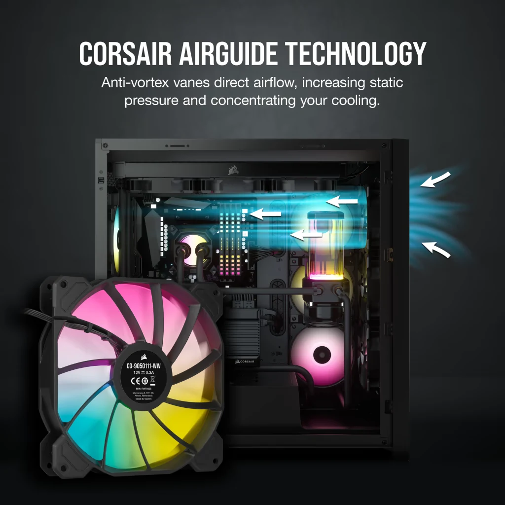 Fan Corsair iCUE SP140 RGB ELITE Dual Pack - Black - ARGB - New