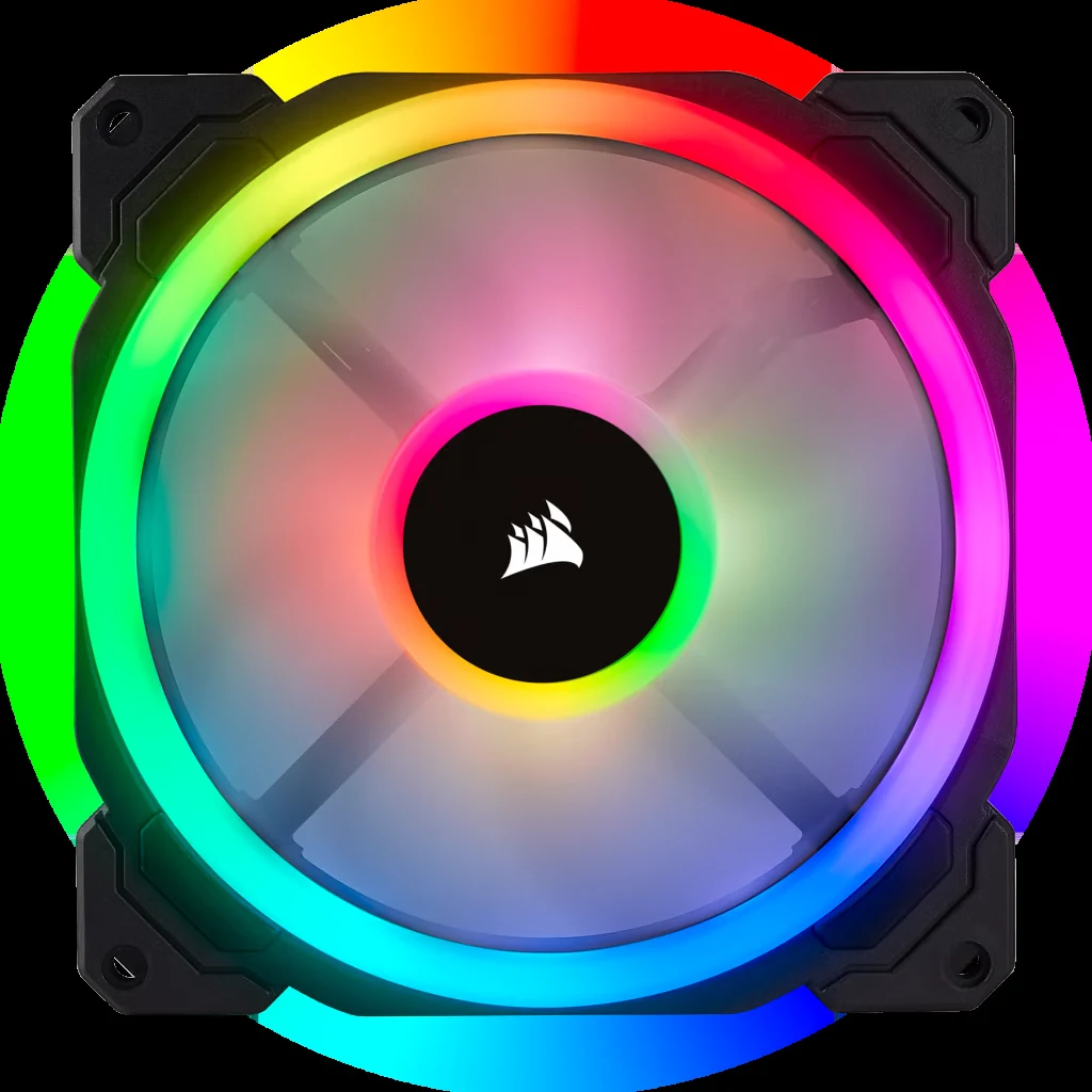 Fan Corsair LL140 RGB Dual Light Loop Dual Pack - Black - RGB - New