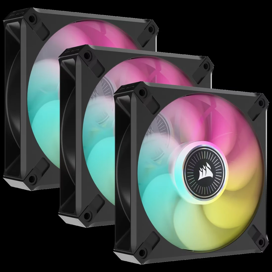 Fan Corsair ML120 PRO RGB Triple Pack - Black - RGB - New
