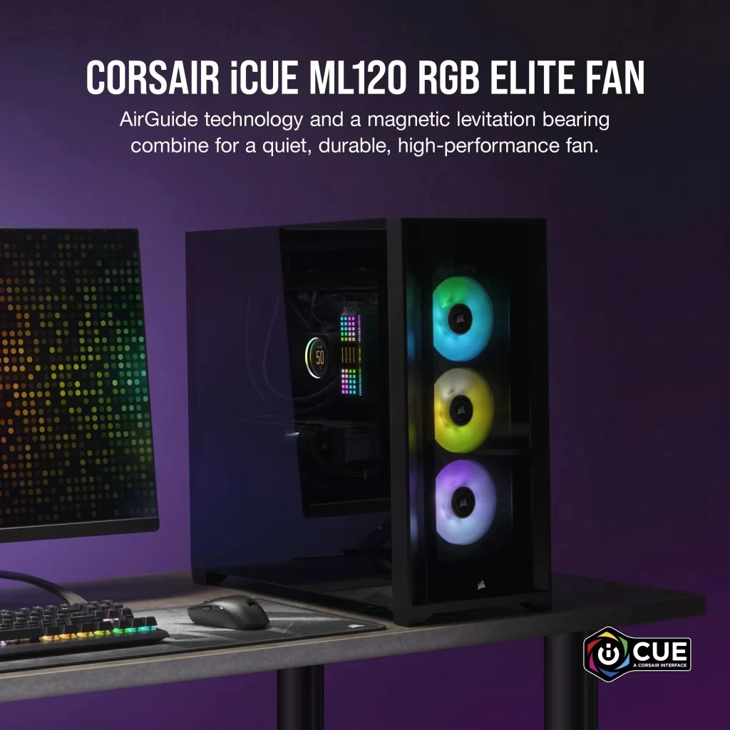 Fan Corsair ML120 RGB ELITE - Black - ARGB - New