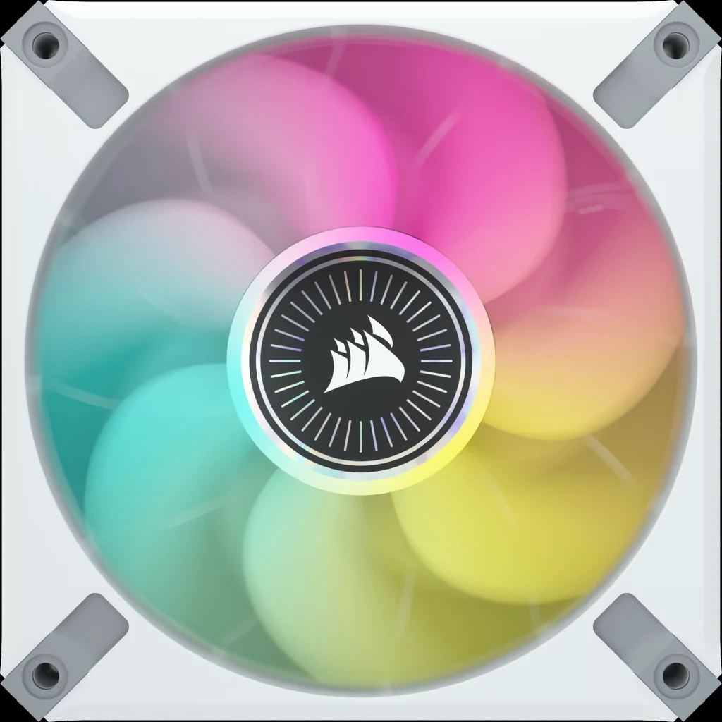 Fan Corsair ML120 RGB ELITE Triple Pack - White - ARGB - New