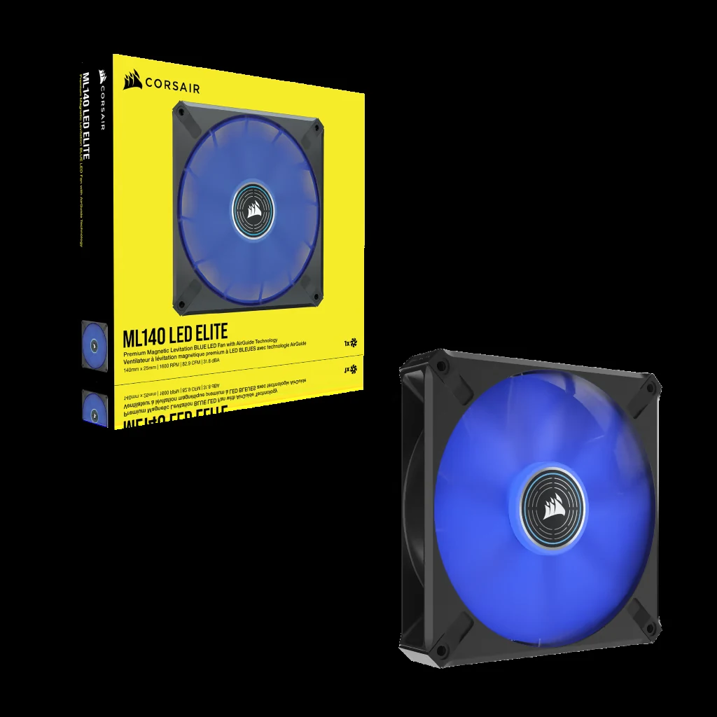 Fan Corsair ML140 PRO LED Blue - Black/Blue - LED - New