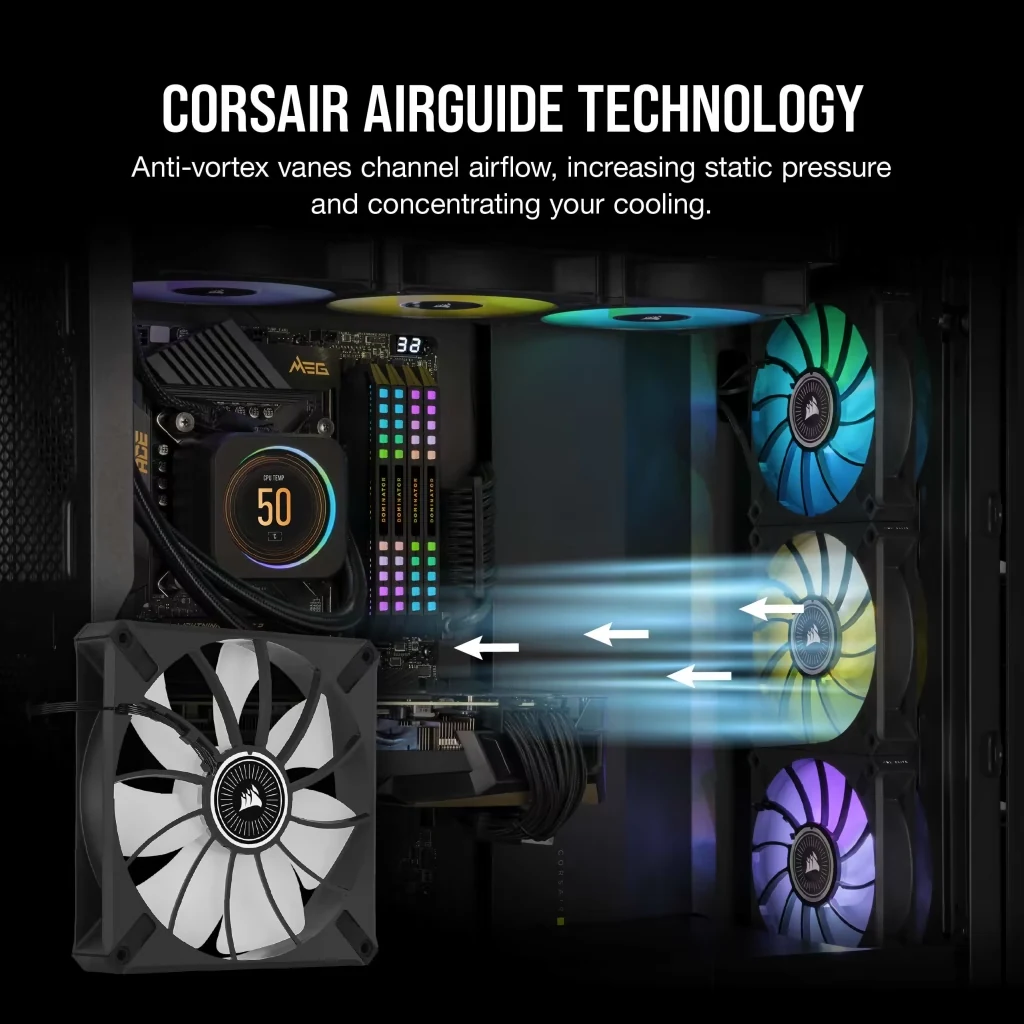 Fan Corsair ML140 RGB ELITE - Black - ARGB - New
