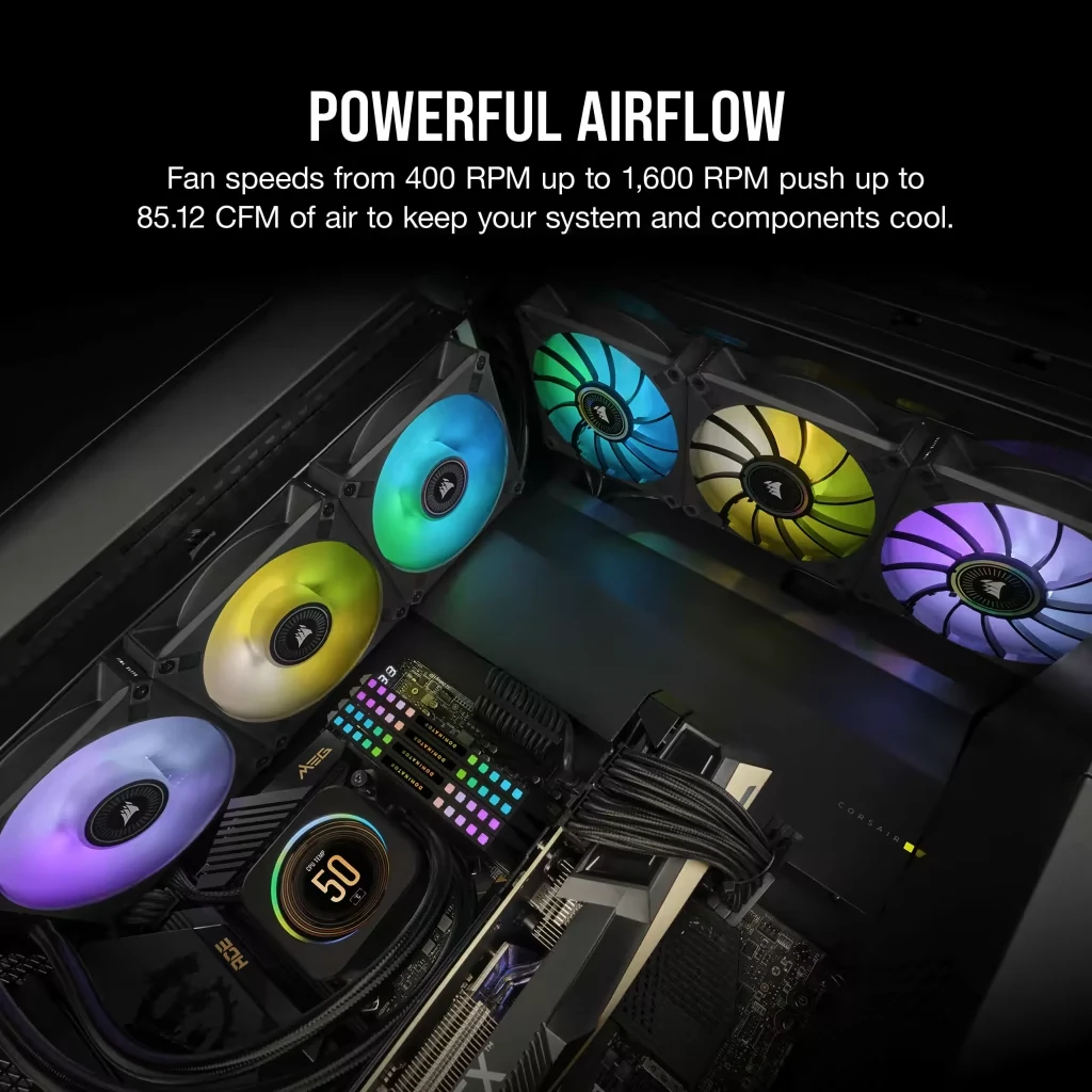 Fan Corsair ML140 RGB ELITE - Black - ARGB - New
