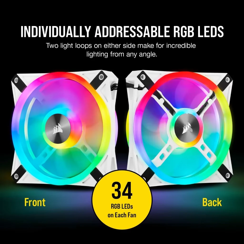 Fan Corsair QL120 RGB Triple Pack - White - RGB - New
