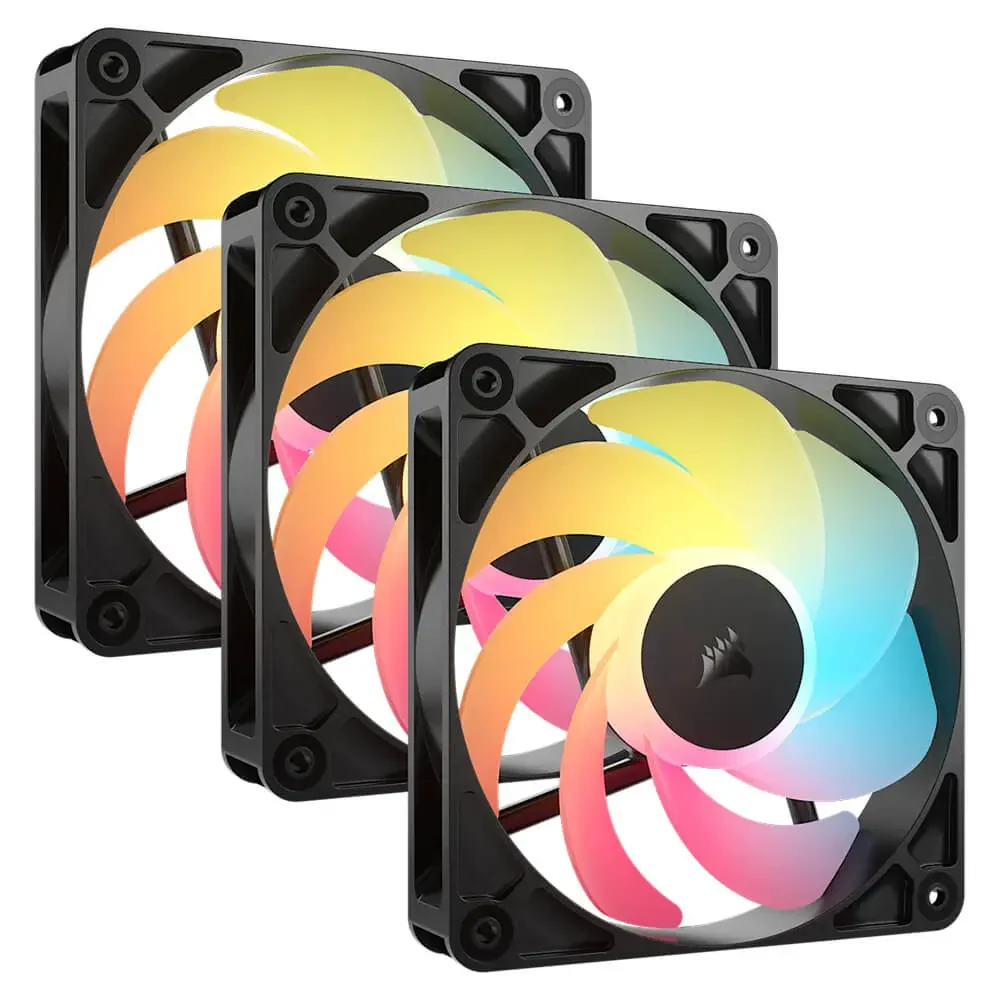 Fan Corsair RS120 ARGB Triple Pack - Black - ARGB - New