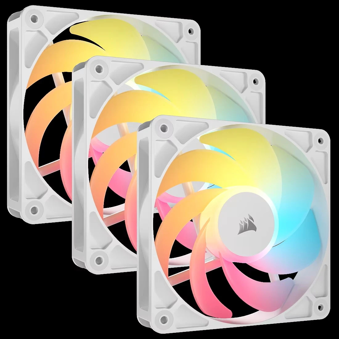 Fan Corsair RS120 ARGB Triple Pack - White - ARGB - New