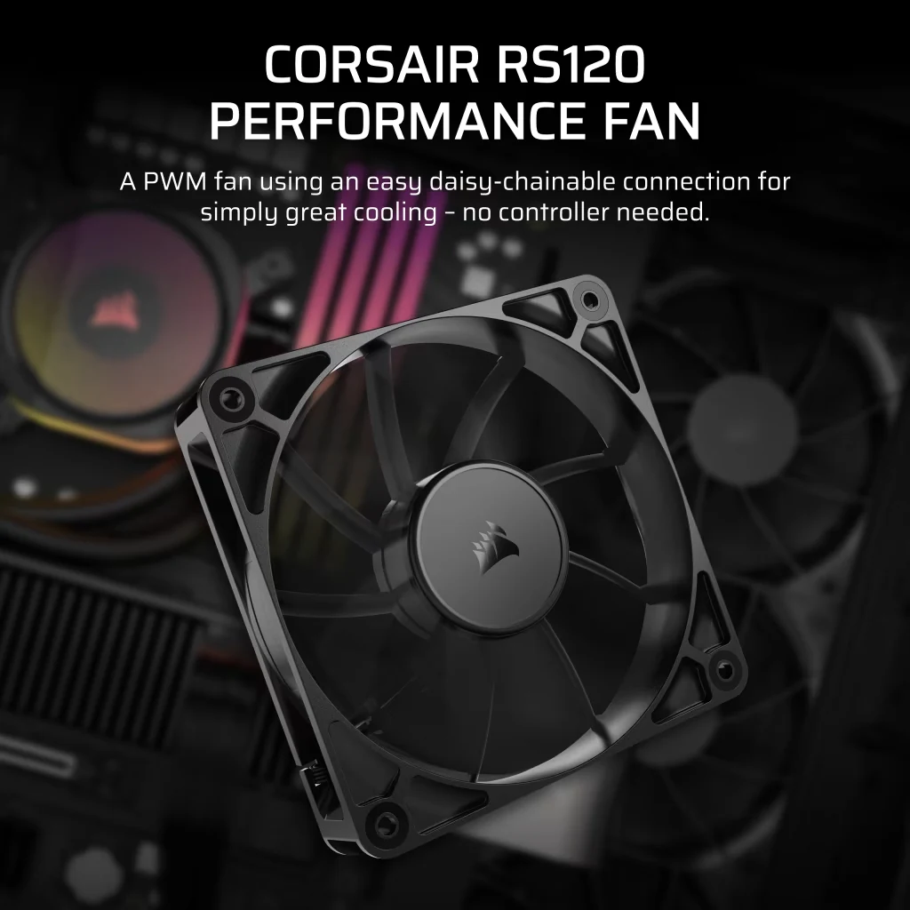 Fan Corsair RS120 - Black - PWM - New