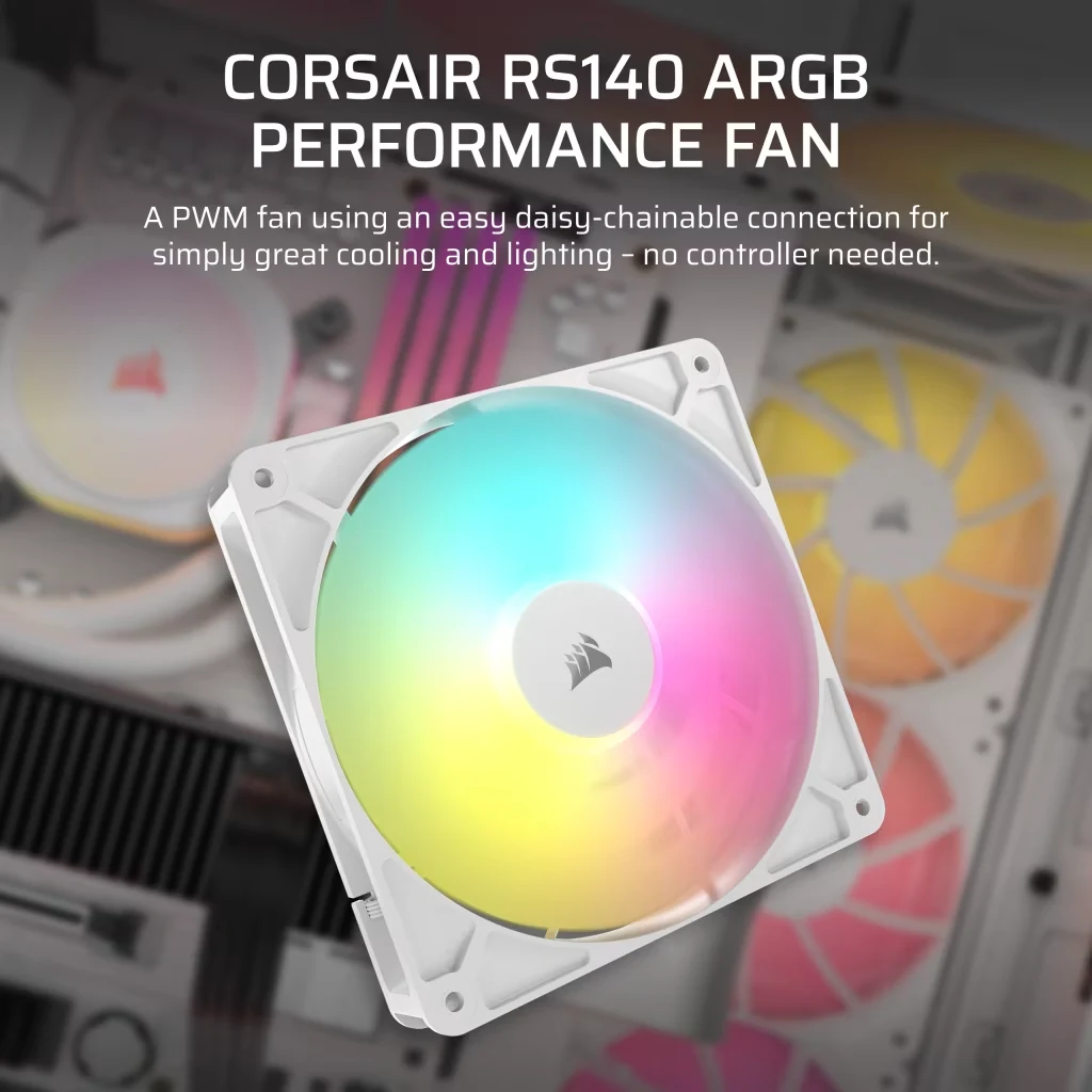 Fan Corsair RS140 ARGB - White - ARGB - New