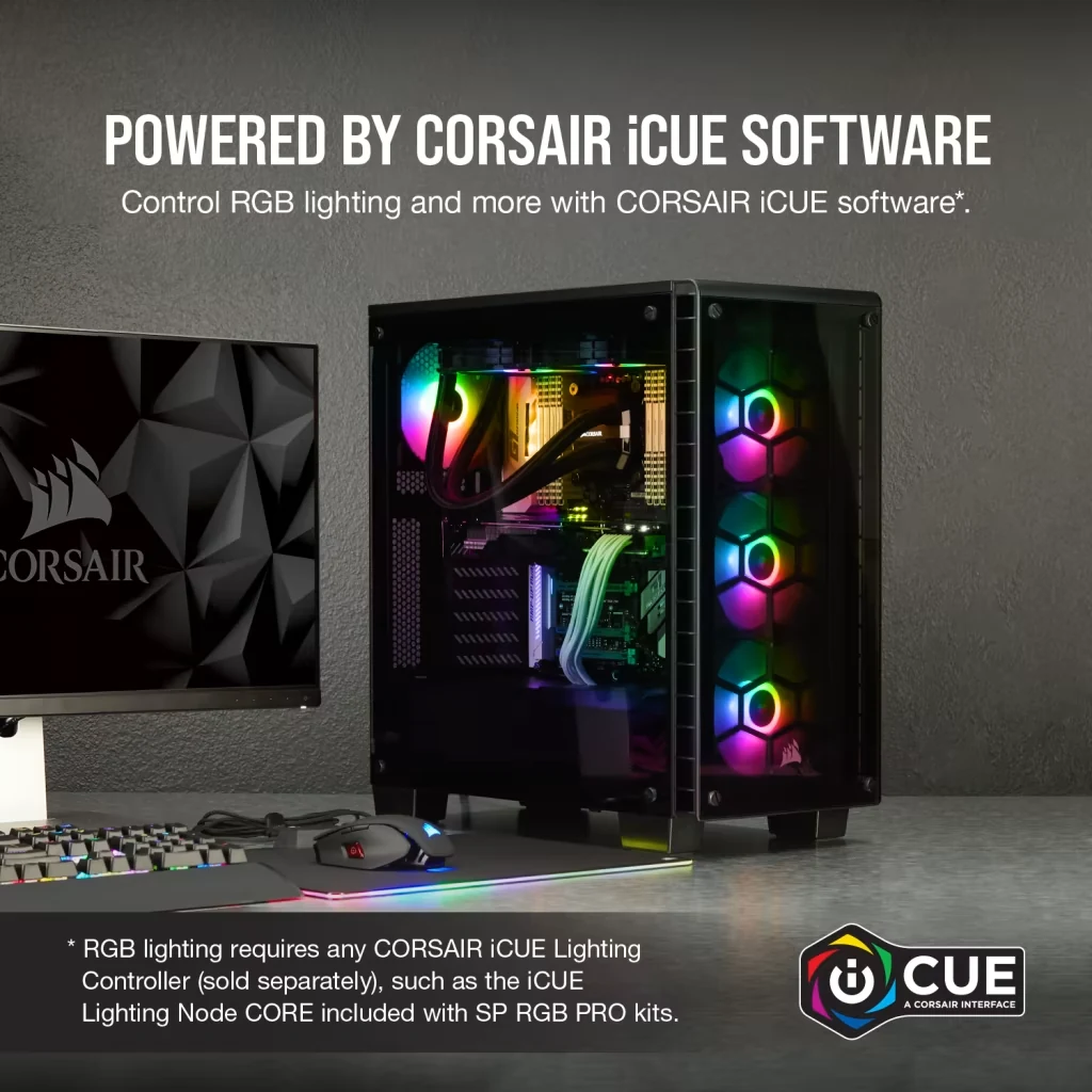 Fan Corsair SP140 RGB PRO - Black - RGB - New