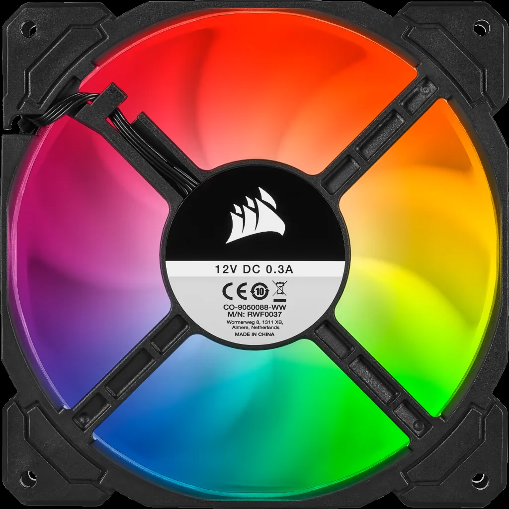 Fan Corsair SP140 RGB PRO Dual Pack - Black - RGB - New