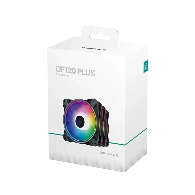 Fan DeepCool CF120 PLUS WHITE Triple Pack - White - ARGB - New