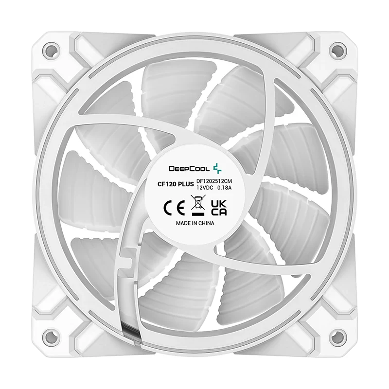 Fan DeepCool CF120 PLUS WHITE Triple Pack - White - ARGB - New
