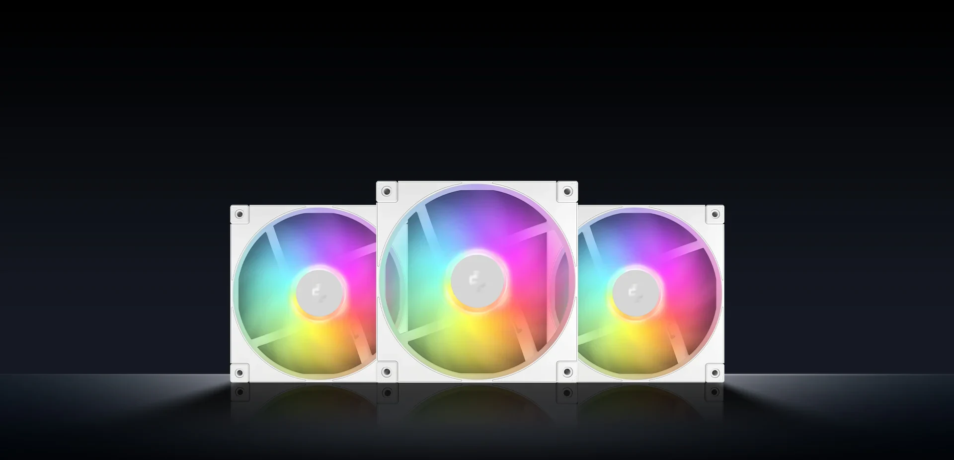 Fan DeepCool FD14 WH ARGB Triple Pack - White - ARGB - New