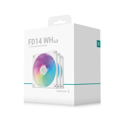Fan DeepCool FD14 WH - White - PWM - New