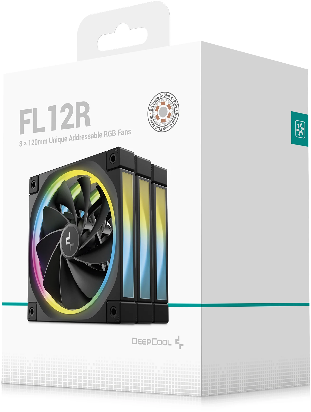 Fan DeepCool FL12R Reverse Blade - Black - ARGB - New