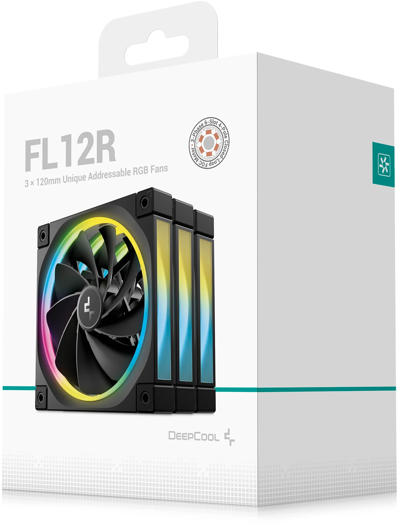 Fan DeepCool FL12R SE Reverse Blade - Black - ARGB - New