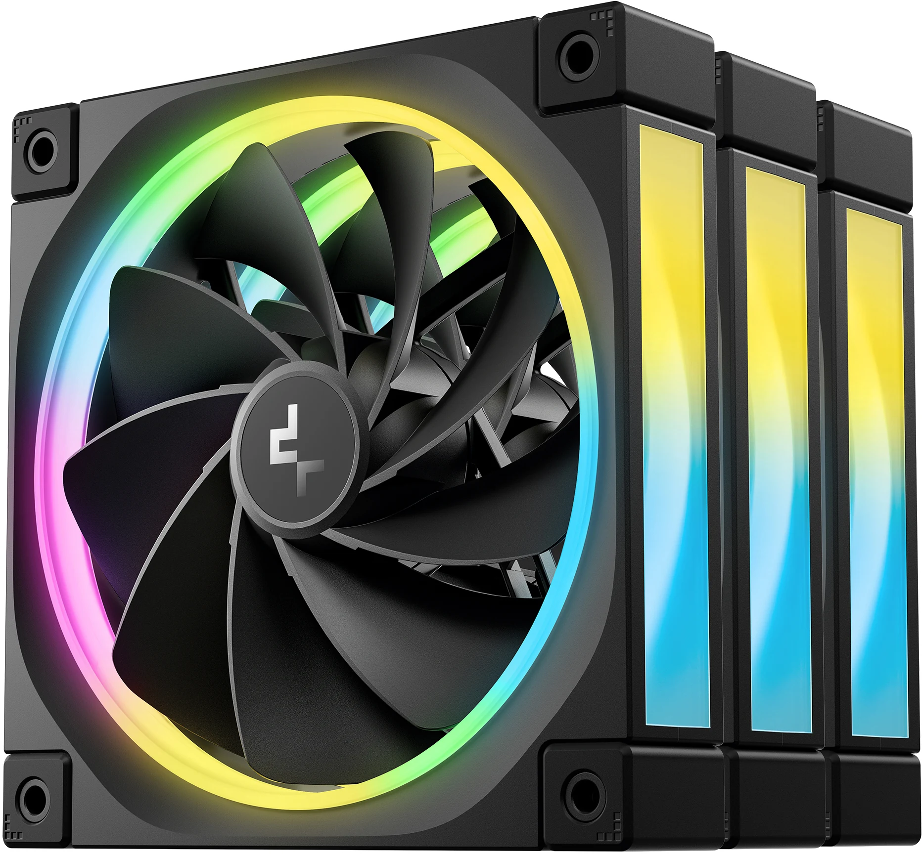 Fan DeepCool FL12R SE Reverse Blade Triple Pack - Black - ARGB - New