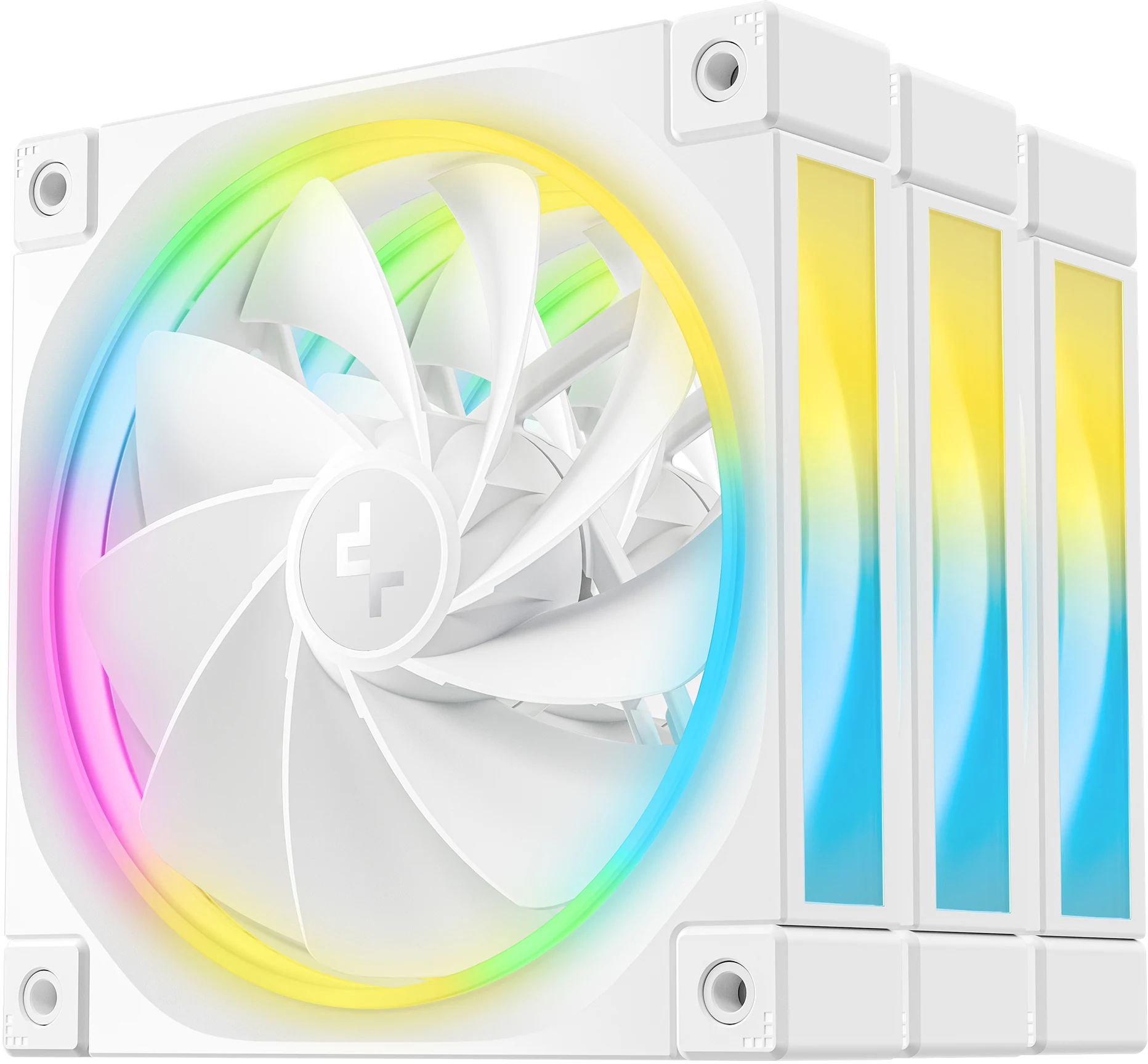 Fan DeepCool FL12R WH Reverse Blade Triple Pack - White - ARGB - New