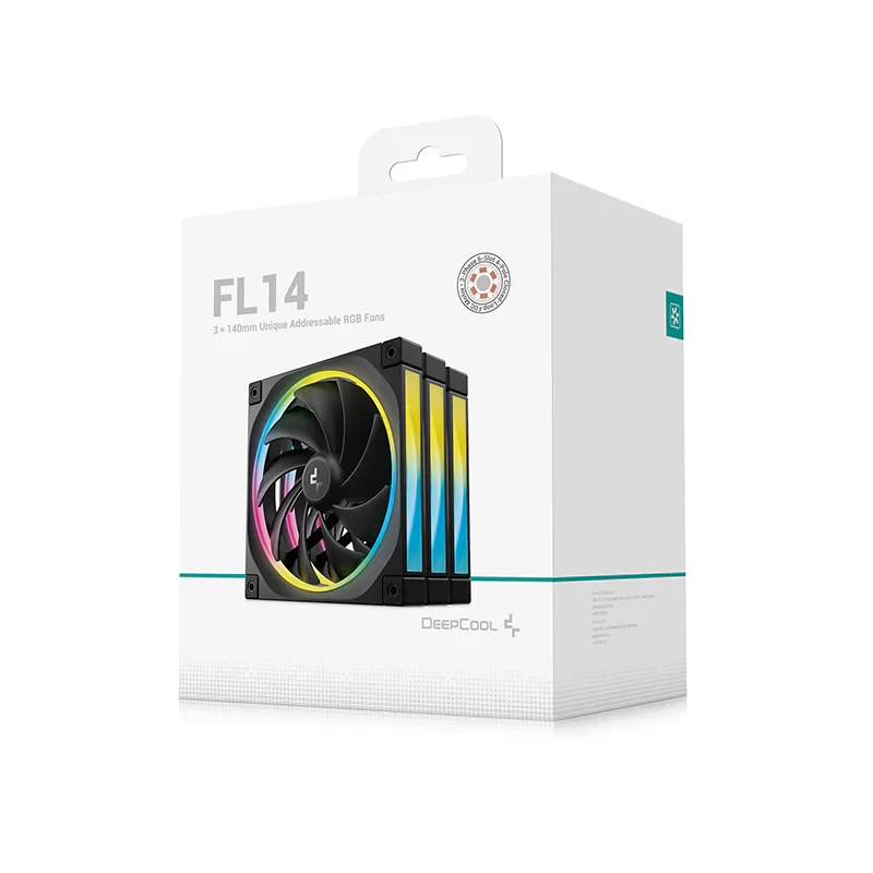 Fan DeepCool FL14 Triple Pack - Black - ARGB - New