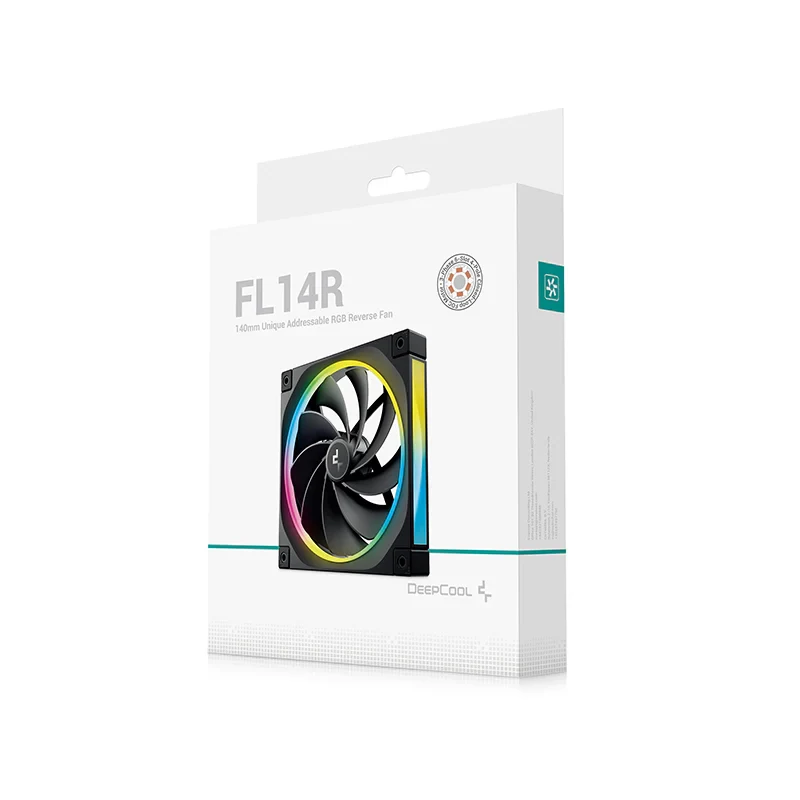 Fan DeepCool FL14R Reverse Blade - Black - ARGB - New