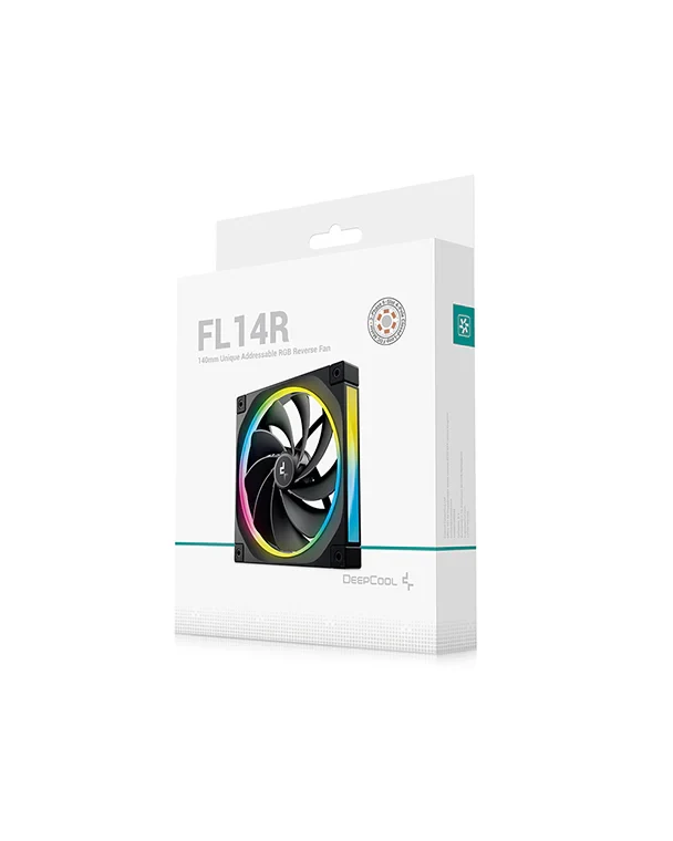 Fan DeepCool FL14R WH Reverse Blade Triple Pack - White - ARGB - New