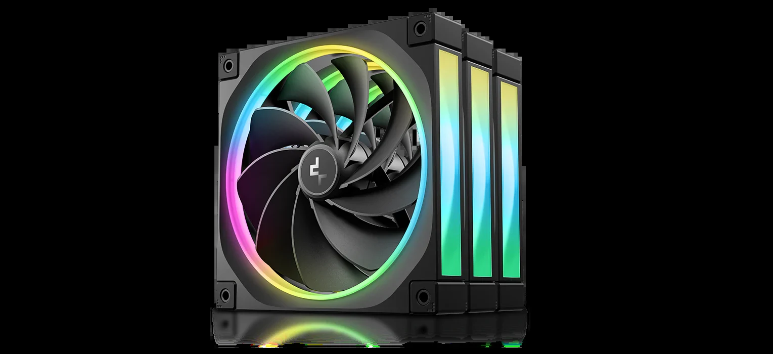 Fan DeepCool FL14R WH Reverse Blade Triple Pack - White - ARGB - New