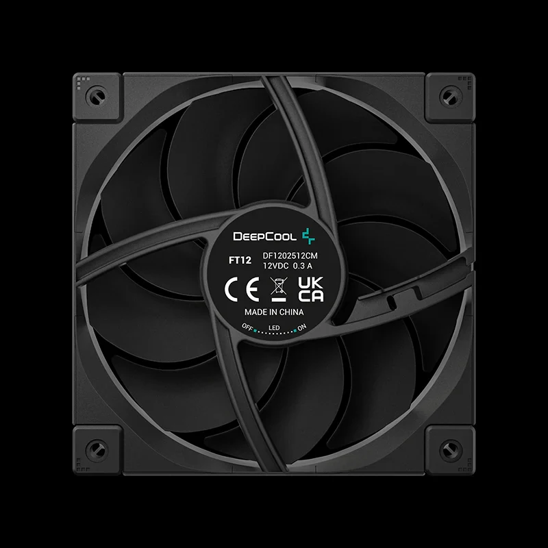 Fan DeepCool FT12 - Black - PWM - New