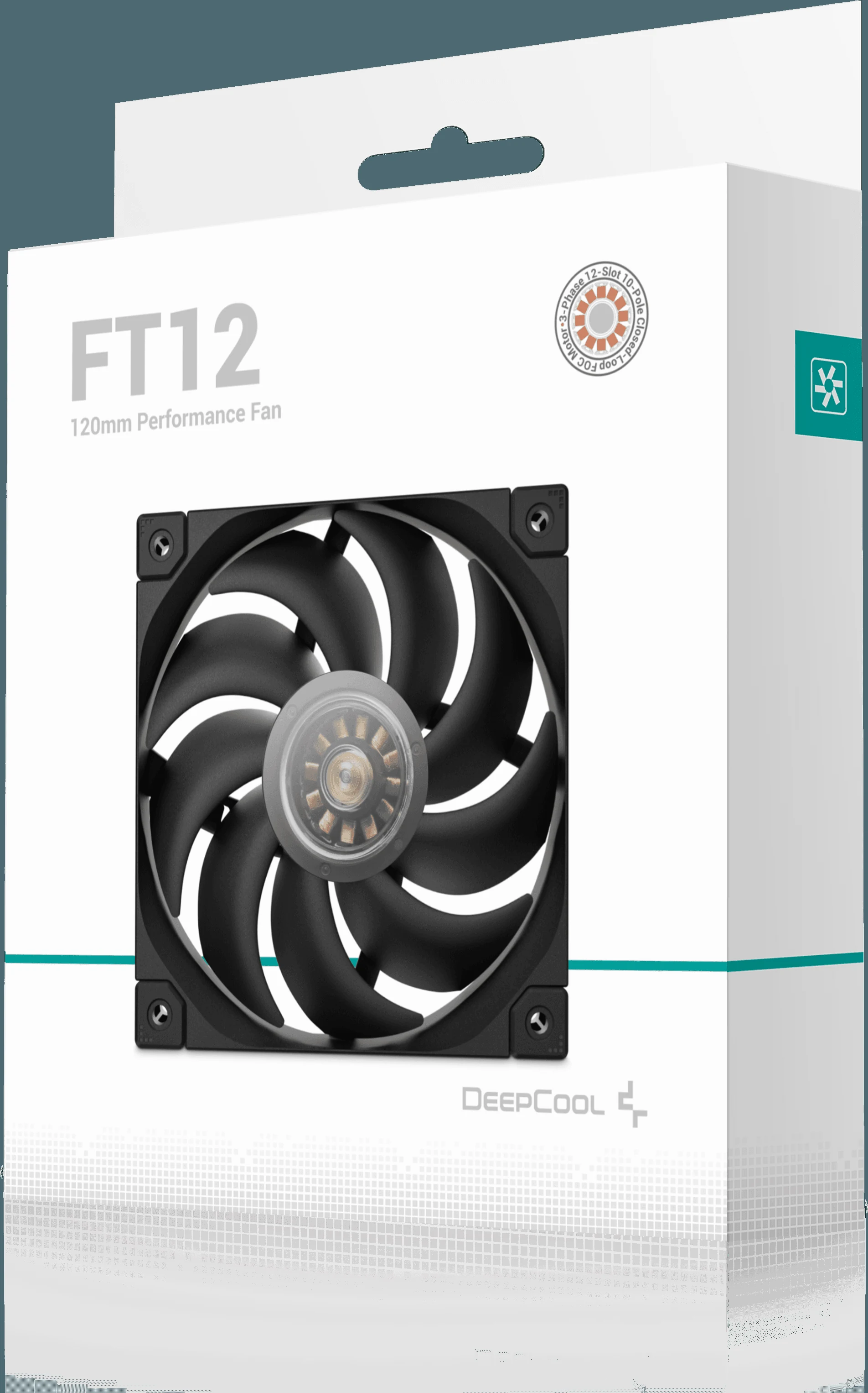 Fan DeepCool FT12 Slim - Black - PWM - New
