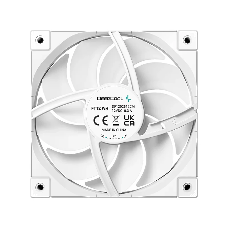 Fan DeepCool FT12 WH - White - PWM - New