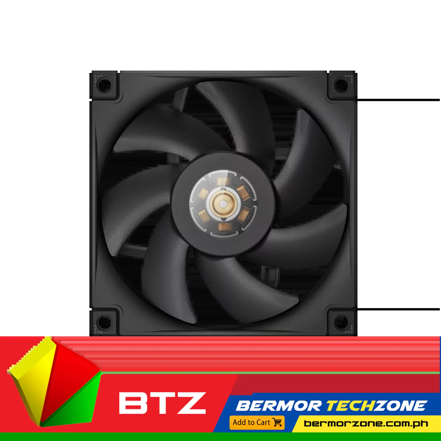 Fan DeepCool FT9 Slim - Black - PWM - New