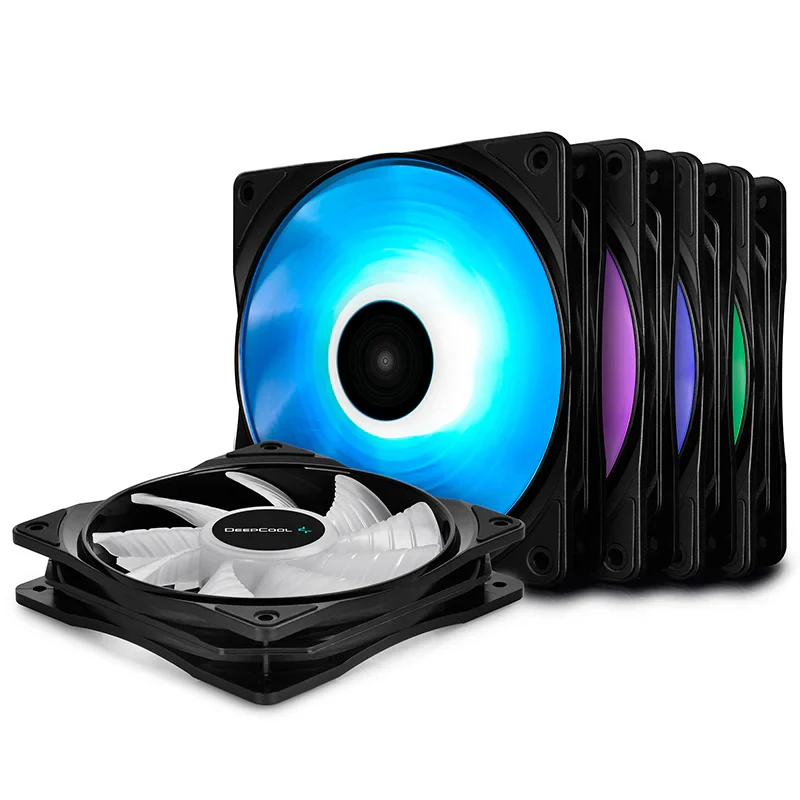 Fan DeepCool RF120 5 Fan Pack - Black - RGB - New