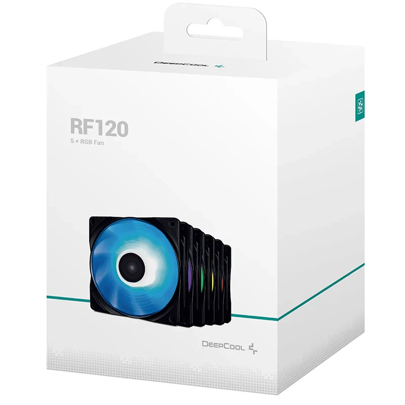 Fan DeepCool RF120 5 Fan Pack - Black - RGB - New