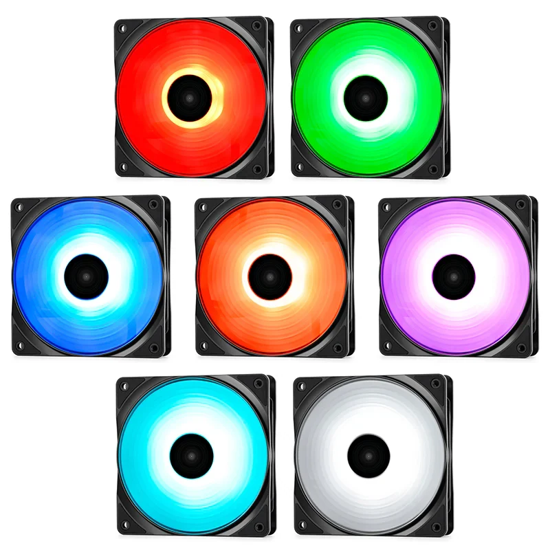 Fan DeepCool RF120 5 Fan Pack - Black - RGB - New