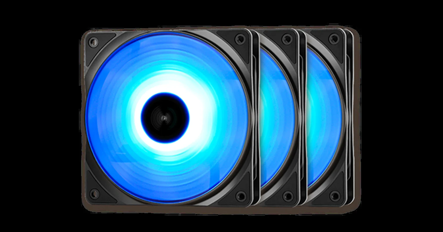 Fan DeepCool RF120 Triple Pack - Black - RGB - New