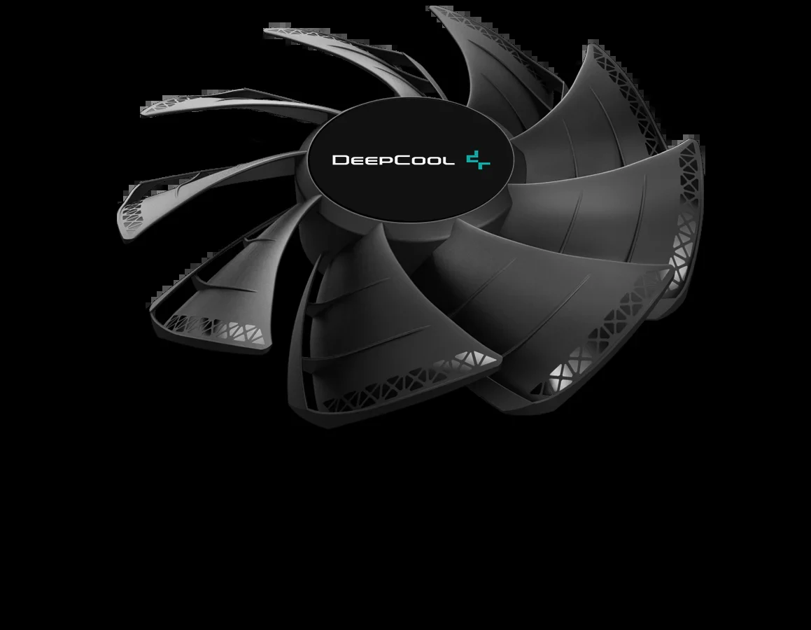 Fan DeepCool TF120S BLACK 4 Fan Pack - Black - PWM - New